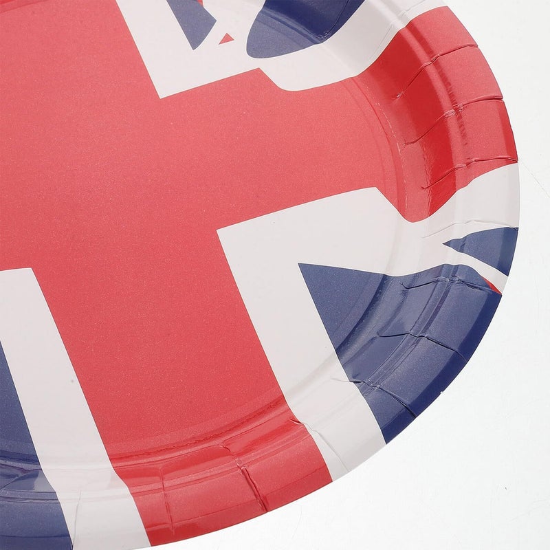 16 Patriotic Union Jack 9 Inch Disposable Plates For Birthday Summer Parties - Image 4