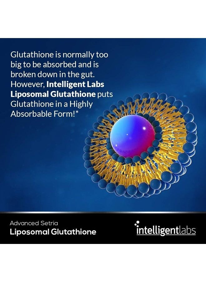 Intelligent Labs Liposomal Glutathione - Highly Advanced Antioxidant, Reduced Setria Glutathione, 500MG per Serving Liquid Supplement Organic, 30 Servings  - Image 2