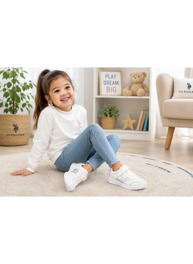 U.S. Polo Assn.  U.S. Polo Assn. Kids Casual Sneakers | Lightweight Breathable Walking Shoes with Hook & Loop Closure | Comfortable School & Everyday Sports Shoes for Boys & Girls  | Best Price UAE