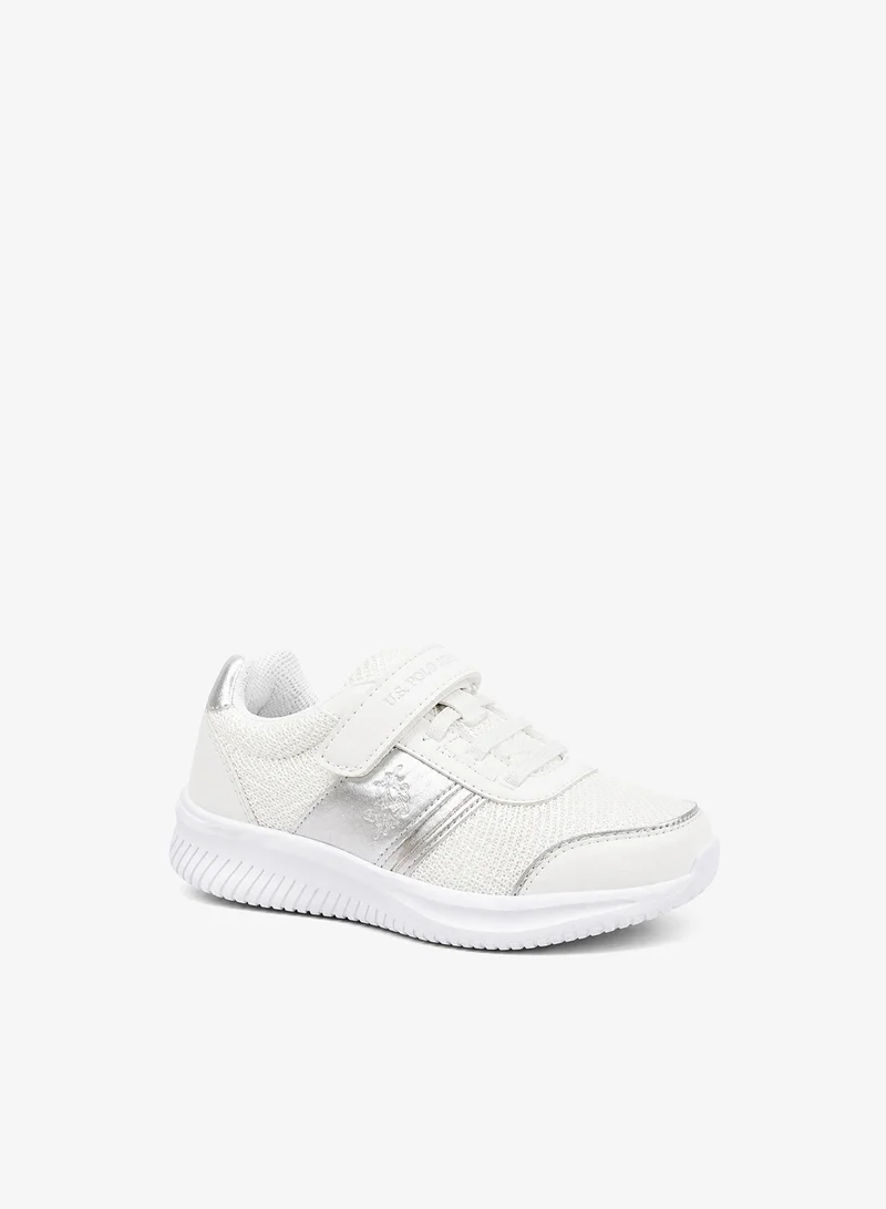 U.S. Polo Assn. Kids Casual Sneakers | Lightweight Breathable Walking Shoes with Hook & Loop Closure | Comfortable School & Everyday Sports Shoes for Boys & Girls