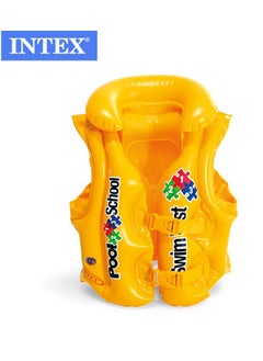 INTEX 58660EU-Inflatable Pool School Deluxe Swim Vest 50x47cm/19.5"x18.5", Yellow  - Image 5