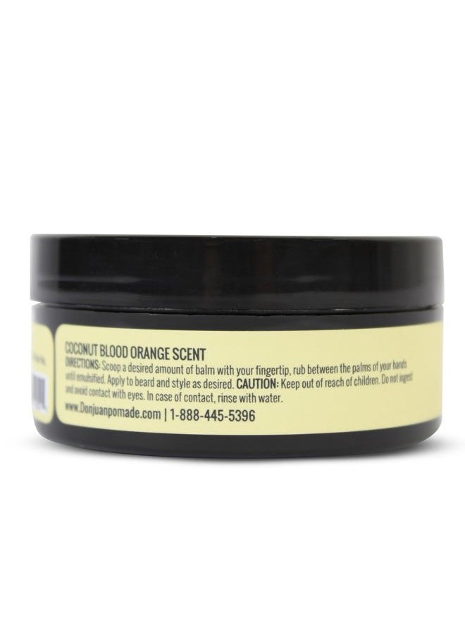 don juan - Beard Balm Coconut Blood Orange Scent 2 Ounce - All Natural Ingredients with Shea Butter and Jojoba Oil - Image 1