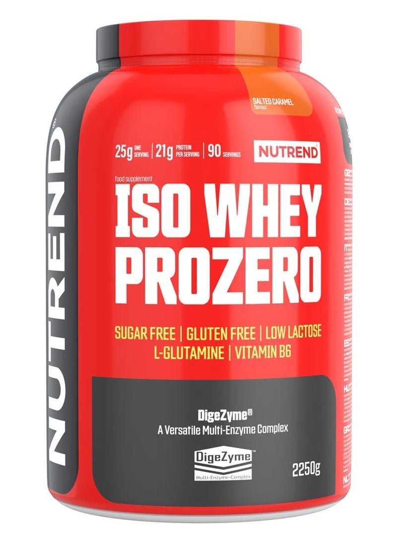 نوتريند ISO Whey Pro Zero - بروتين مصل الحليب المعزول، نكهة الكراميل المملح، 2250 جم - Image 1