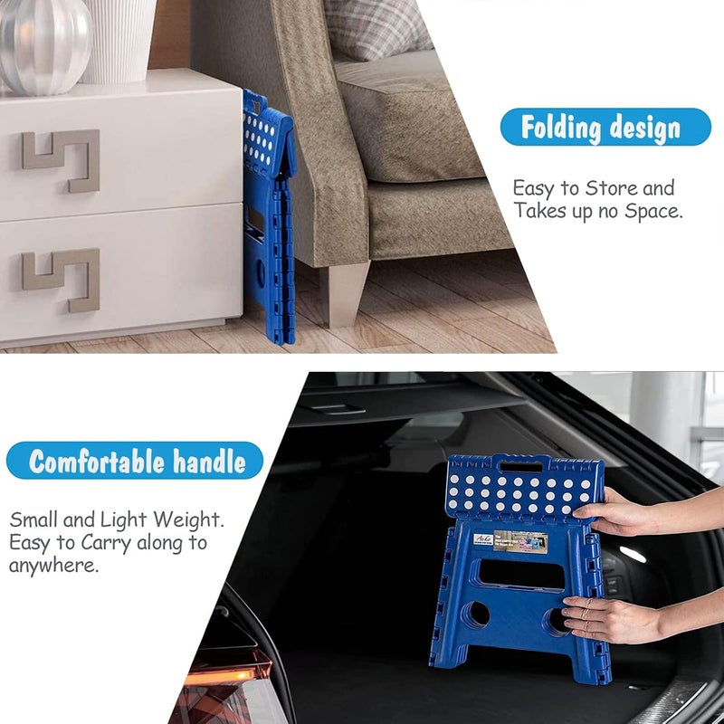 Acko Folding Step Stool -13 inch Height Premium Heavy Duty Foldable Stool for Kids and Adults, Kitchen Garden Bathroom Stepping Stool - Image 3