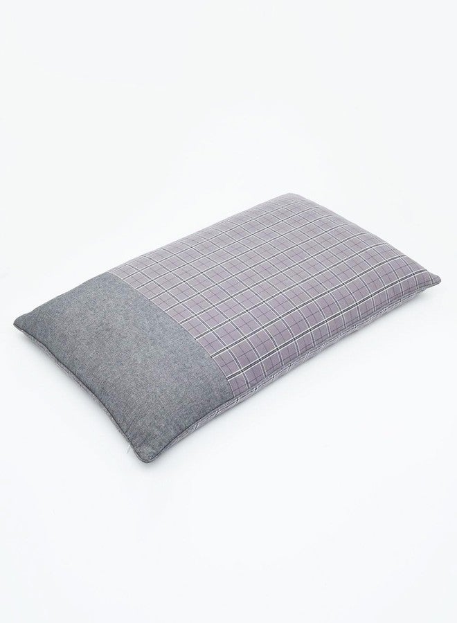 EDMILE Adjustable Firmness Buckwheat Neck Pillow for Back and Side Sleepers, Firm Cervical Support Pillow for Sleeping with Breathable Pillowcase, Grey 19"x11" - Image 1