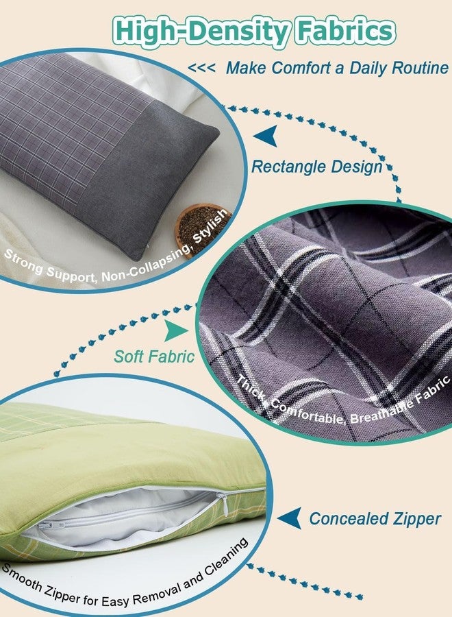 EDMILE Adjustable Firmness Buckwheat Neck Pillow for Back and Side Sleepers, Firm Cervical Support Pillow for Sleeping with Breathable Pillowcase, Grey 19"x11" - Image 5