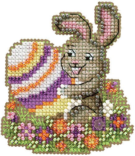Mill Hill Egg-ceptional Beaded Counted Cross Stitch Easter Ornament Kit Mill Hill 2020 Spring Bouquet MH182012 - Image 5