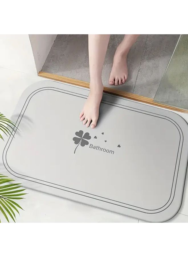 Non Slip Bath Mat Blue 19 69x31 5 Inch for Shower Bathtub Toilet Outdoor Door Mat - Image 1