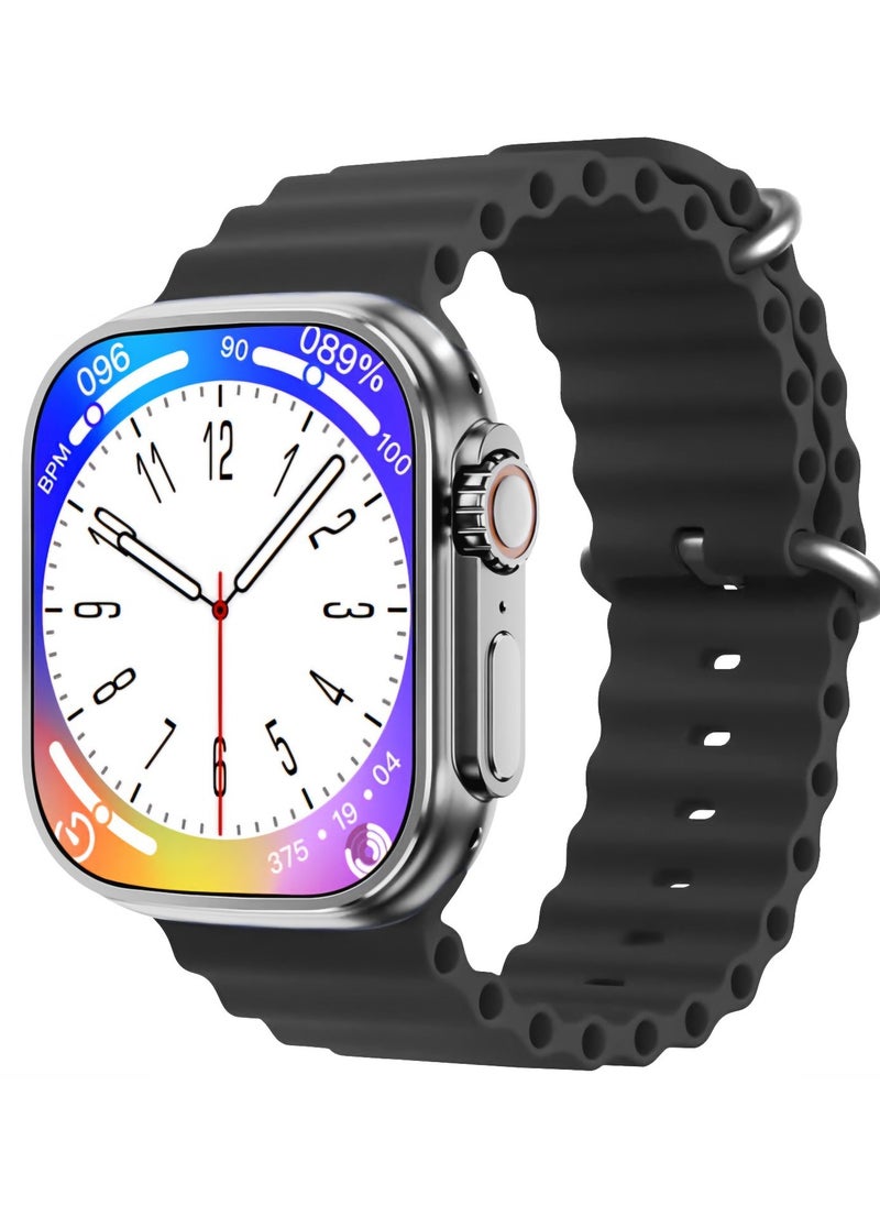 Generic - X8 ULTRA Smart Watch Bluetooth Wireless Charging (Black) - Image 1