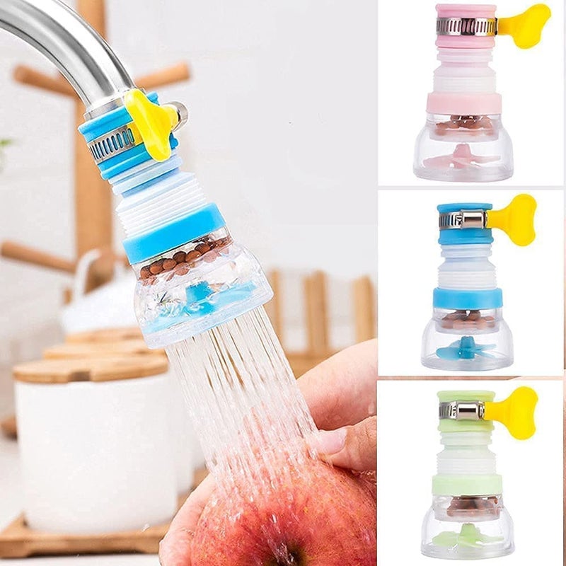 XML Kitchen Tap Extension Flexible Sink Faucet Expandable Water Tap Filter Shower Head Rotatable Nozzle Adapter Tap Extender For Sink Tap Accessories Items Tools Smart Gadgets Fuvaro (Plastic) (2) - Image 3