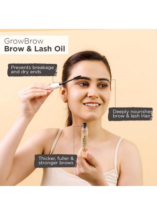 Bella Vita Organic - Growbrow Eyelash Lashes & Eyebrows Hair Growth & Volume Serum With Castor Onion Oil & Vitamin E 12Ml - Image 1