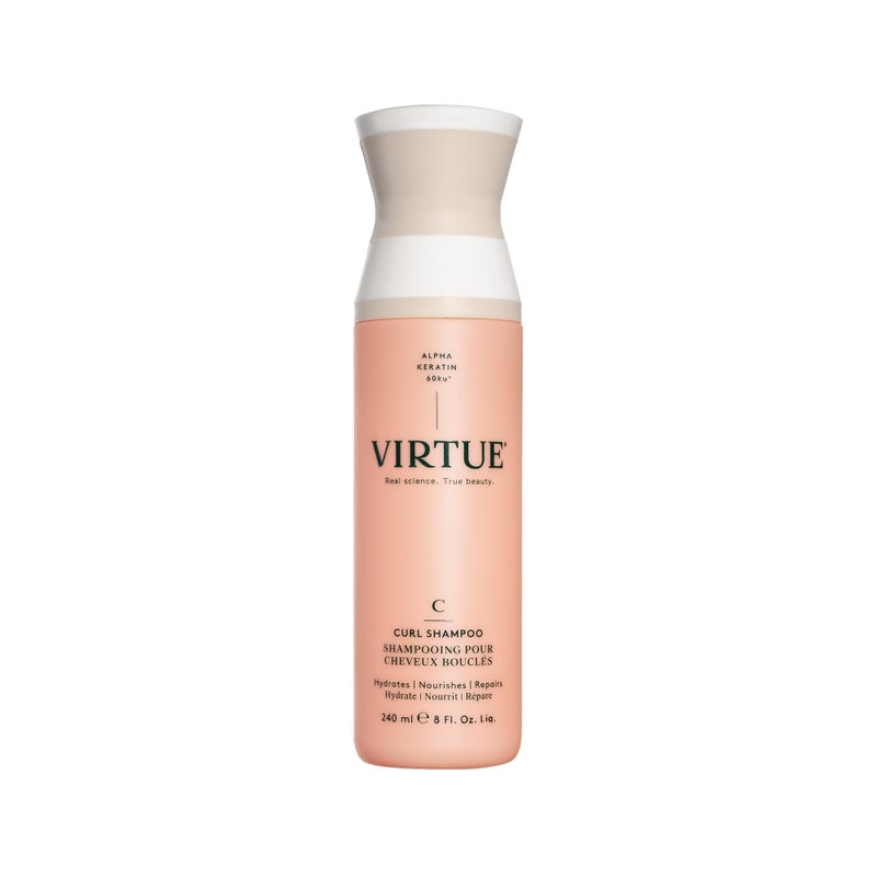 VIRTUE Curl Sulfate Free Shampoo with Jojoba Oil, Hydrates, Nourishes & Repairs Curly Hair with Frizz Control, Color Safe - Image 1