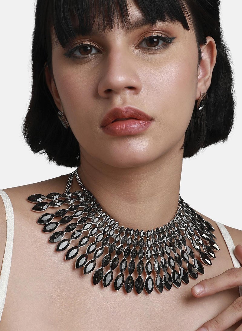 SOHI Stone Studded Artificial Jewellery Set - Image 4