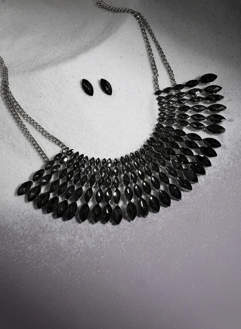 SOHI Stone Studded Artificial Jewellery Set