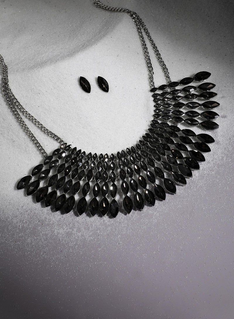 SOHI Stone Studded Artificial Jewellery Set - Image 2