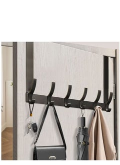Generic Wholesale of door hooks, space aluminum, non perforated bathroom hooks, bedroom storage, hanger hooks, wall hanger hooks, black  - Image 1