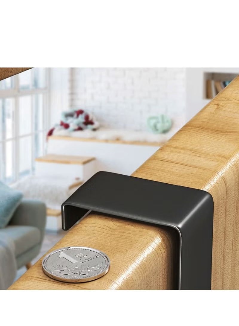 Wholesale of door hooks, space aluminum, non perforated bathroom hooks, bedroom storage, hanger hooks, wall hanger hooks, black  - Image 2