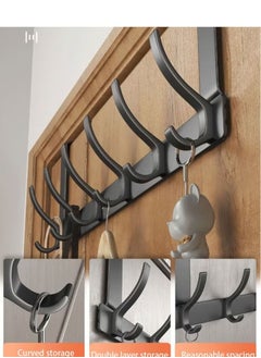 Generic Wholesale of door hooks, space aluminum, non perforated bathroom hooks, bedroom storage, hanger hooks, wall hanger hooks, black  - Image 3