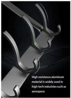 Generic Wholesale of door hooks, space aluminum, non perforated bathroom hooks, bedroom storage, hanger hooks, wall hanger hooks, black  - Image 5