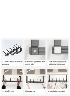 Wholesale of door hooks, space aluminum, non perforated bathroom hooks, bedroom storage, hanger hooks, wall hanger hooks, black - pzsku/Z9B8B3C69CFDEDAC9E543Z/45/_/1728999811/e0b8152e-364e-42f7-b96c-9715a5de6ac3