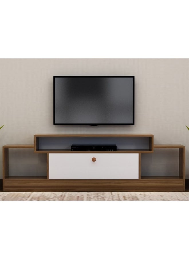 Retro RA-U42 TV Table 184 x 56 x 30 cm - Brown x White - Image 1