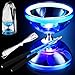 Simgoing Chinese Yoyo LED Diabolo Set Includes Colorful Diabolo Toy Light up Professional Yoyo with 2 Pieces Sticks 1 Piece String 1 Net Bag for FunBlue - Image 2