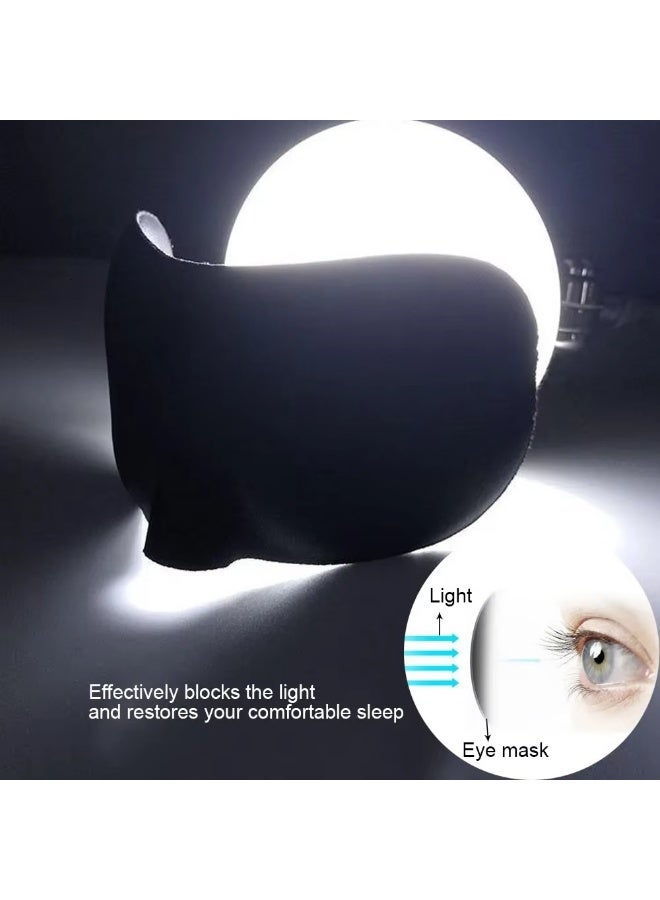 3D Eye Mask, Eye Blindfold Shield, Sleeping Mask, Light Blocking, Zero Eye Pressure Adjustable Night Blindfold Ultralight Travel Nap Eye Cover (Light Pink) - Image 4