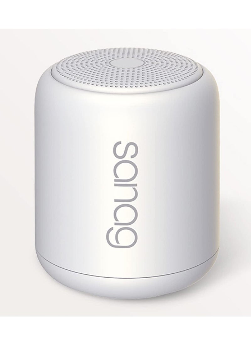 sanag - Portable Bluetooth Speaker SANAG Bluetooth 5.0 Dual Pairing Loud Wireless Mini Speaker 360 HD Surround Sound & Rich Stereo Bass,12H Playtime, IPX6 Waterproof for Travel, Outdoors, Home (White) - Image 1