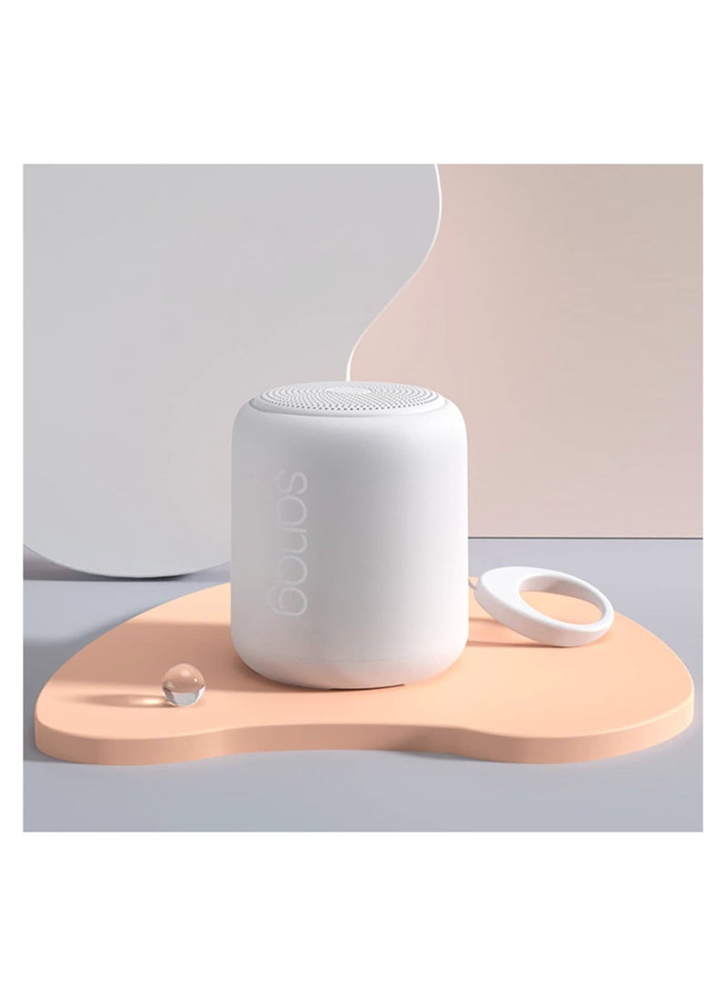 sanag - Portable Bluetooth Speaker SANAG Bluetooth 5.0 Dual Pairing Loud Wireless Mini Speaker 360 HD Surround Sound & Rich Stereo Bass,12H Playtime, IPX6 Waterproof for Travel, Outdoors, Home (White) - Image 1