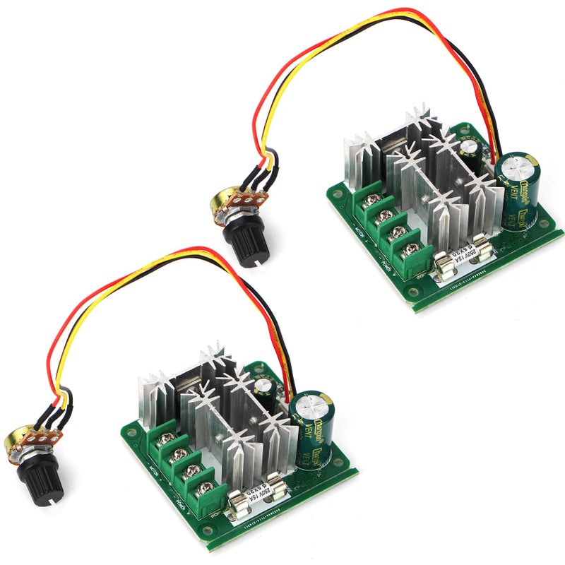 Riorand Upgraded 6V-90V 15A Dc Motor Pwm Speed Controller 2Pcs - Image 1