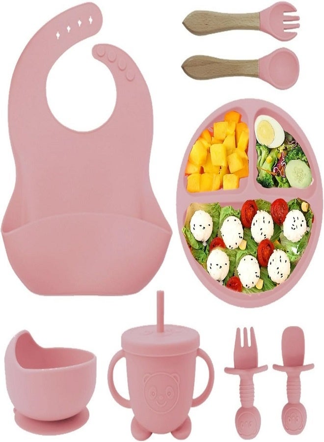 Baby silicone feeding set/ Children's Cutlery & tableware set/ Portable, Travel friendly/ Non-toxic Food Grade Silicone/ Baby Feeding Set/ Safe & Reusable Utensils for toddlers and kids - Image 2