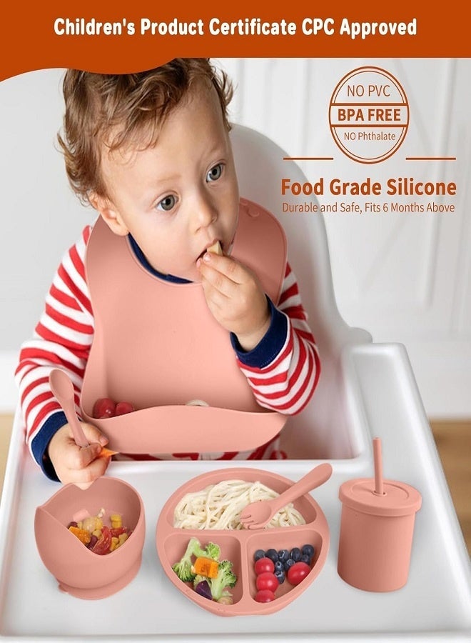 Baby silicone feeding set/ Children's Cutlery & tableware set/ Portable, Travel friendly/ Non-toxic Food Grade Silicone/ Baby Feeding Set/ Safe & Reusable Utensils for toddlers and kids - Image 4