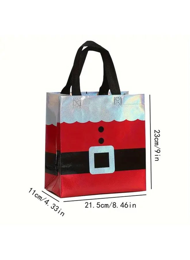 17pcs Christmas Gift Bags With Handles Non Woven Party Birthday Anniversary Baptism Carrying Bags - Image 2