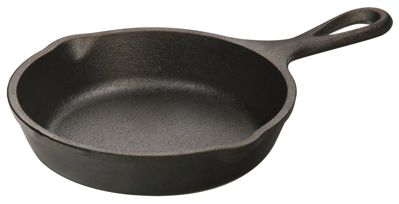 Lodge H5MS Heat Enhanced and Seasoned Cast Iron Mini Skillet, 5-Inch - Image 1