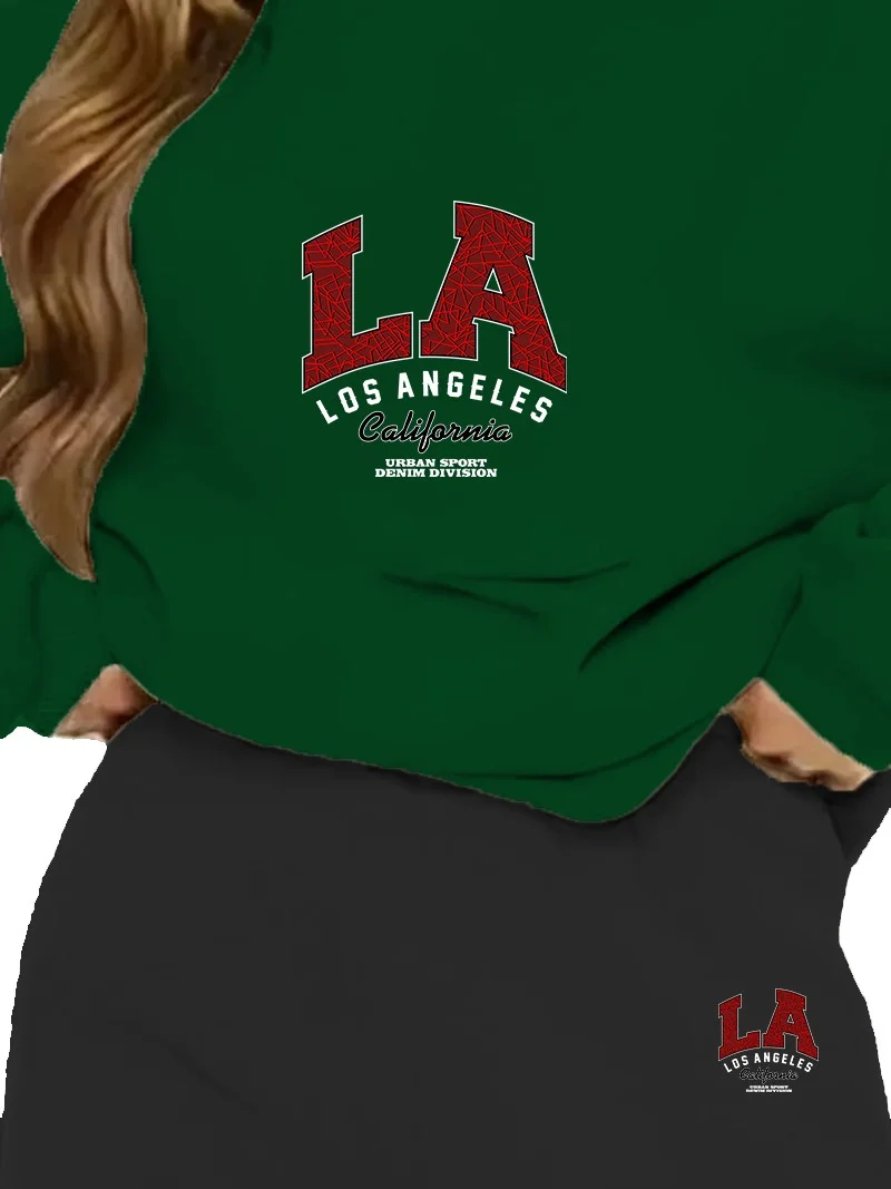 DogFish Tracksuit Oversize Losinghope Printed Tracksuit,lover,couple Combination Green