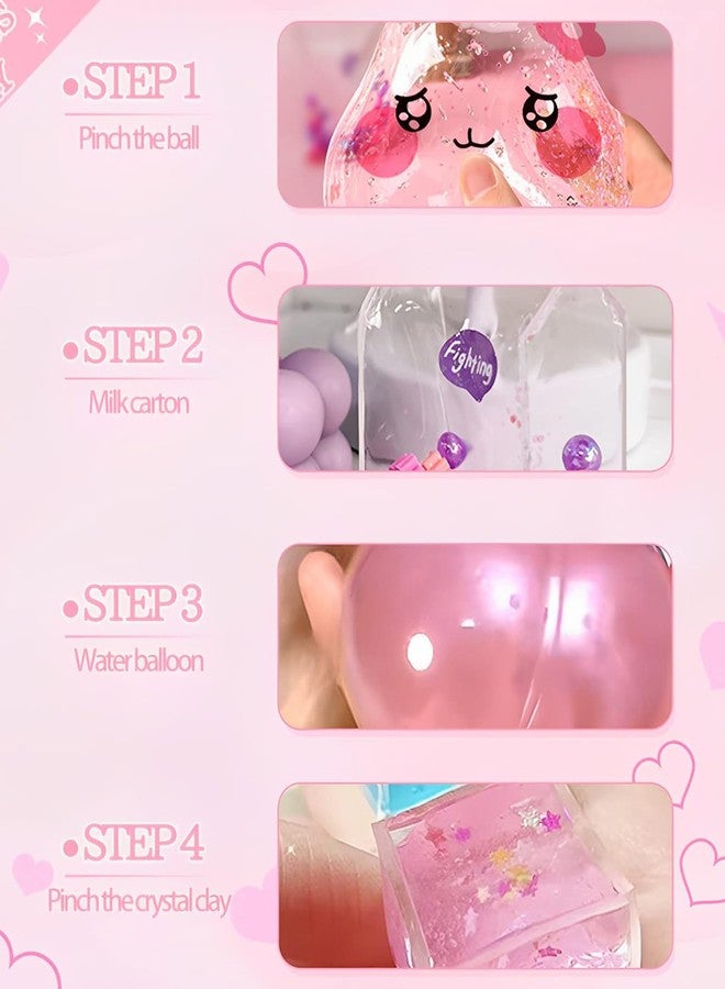 NUDFSY Nano Tape, 27 Pcs Nano Tape Kit, Nano Tape Balloon Pinch Music Blowing Bubble Nanotape Diy Decompression Suitable for Men and Women (Pink) - Image 3