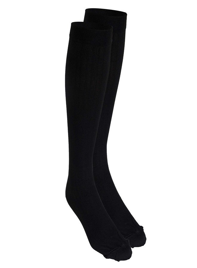 Truform Compression Socks, 8-15 mmHg, Men's Dress Socks, Knee High Over Calf Length, Black, Large, 2 Count, Large (Pack of 2) - Image 5