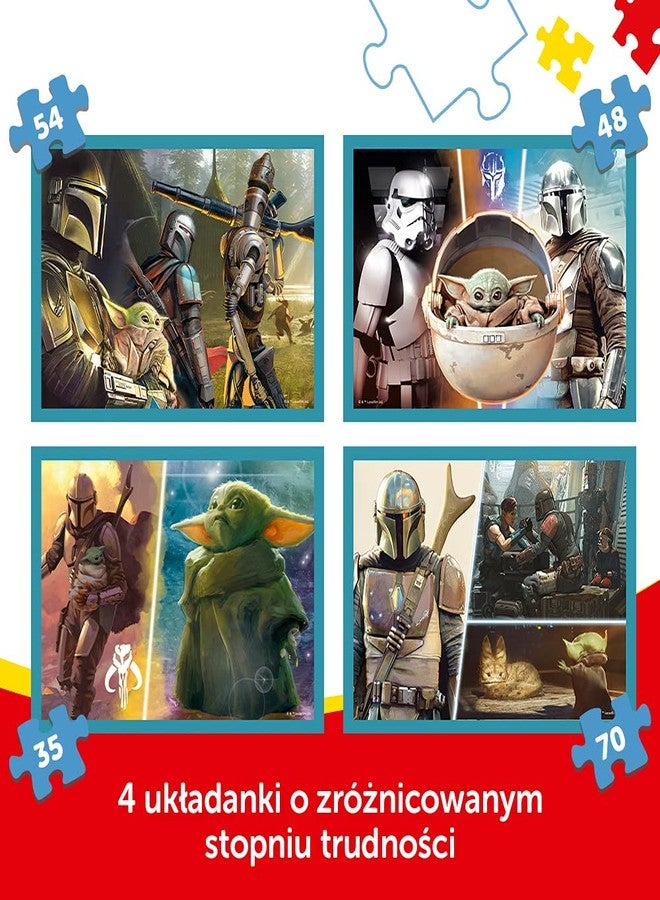 Trefl 34397 - Star Wars Mandalorian - Set of 4 Jigsaw Puzzles for Kids - Image 2