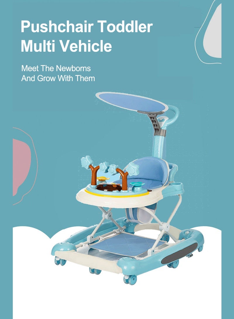 ما بيبي طفل مشاية مضادة للساق مضادة للدوران فتاة طفل رضيع متعدد الوظائف طفل صغير المشي مساعد يمكن الجلوس عربة أطفال - Image 3