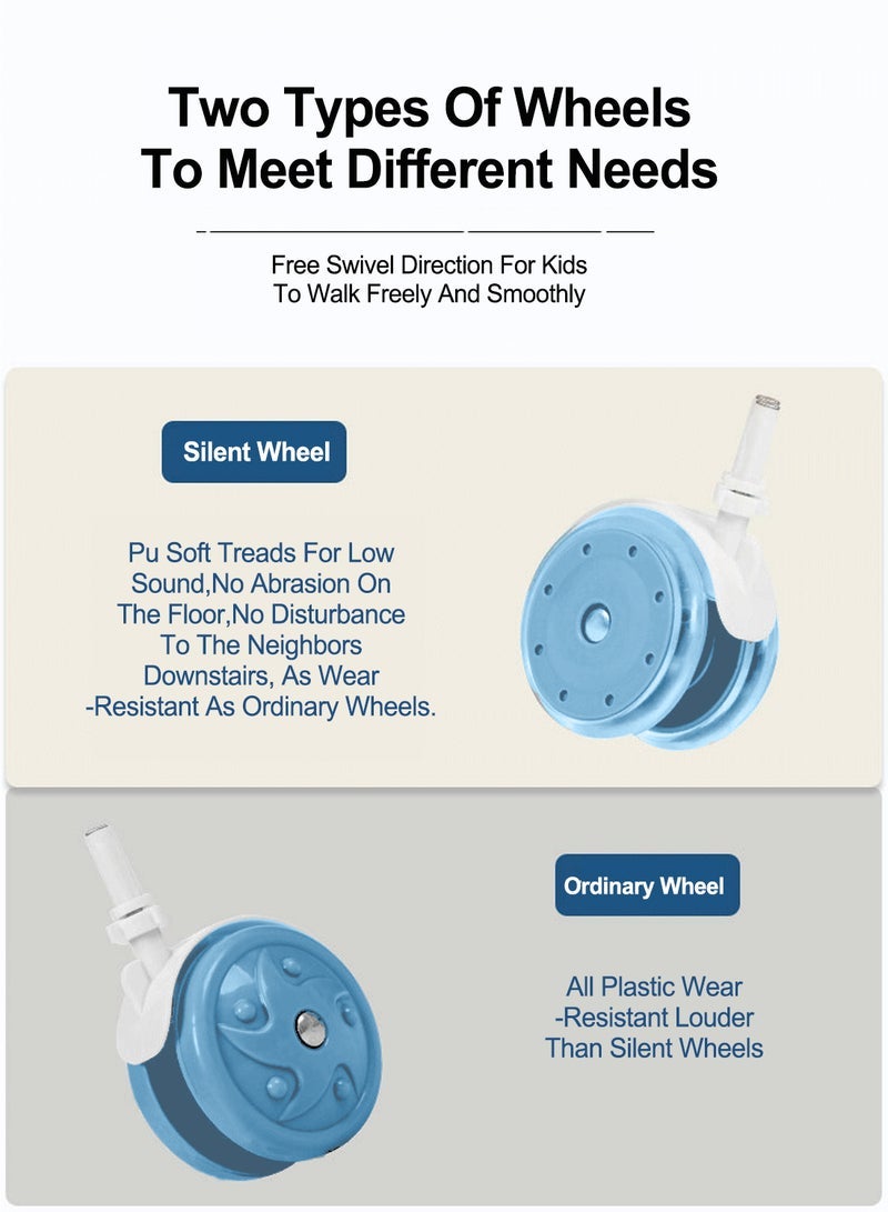 ما بيبي طفل مشاية مضادة للساق مضادة للدوران فتاة طفل رضيع متعدد الوظائف طفل صغير المشي مساعد يمكن الجلوس عربة أطفال - Image 5