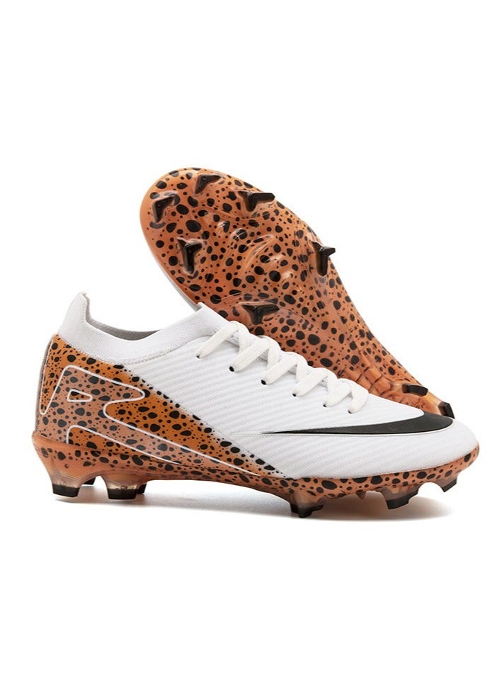 SKT Shiketro Low-top Football Shoes For Men And Women With Long Spikes, Long Spikes, Non-Slip Adult Grass Professional Training Shoes, Outdoor Breathable Sports Shoes, Track And Field Running Mesh Shoes  - Image 1