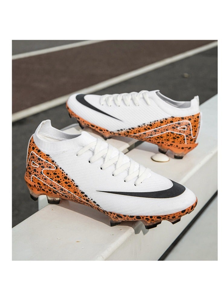 SKT Shiketro Low-top Football Shoes For Men And Women With Long Spikes, Long Spikes, Non-Slip Adult Grass Professional Training Shoes, Outdoor Breathable Sports Shoes, Track And Field Running Mesh Shoes  - Image 2