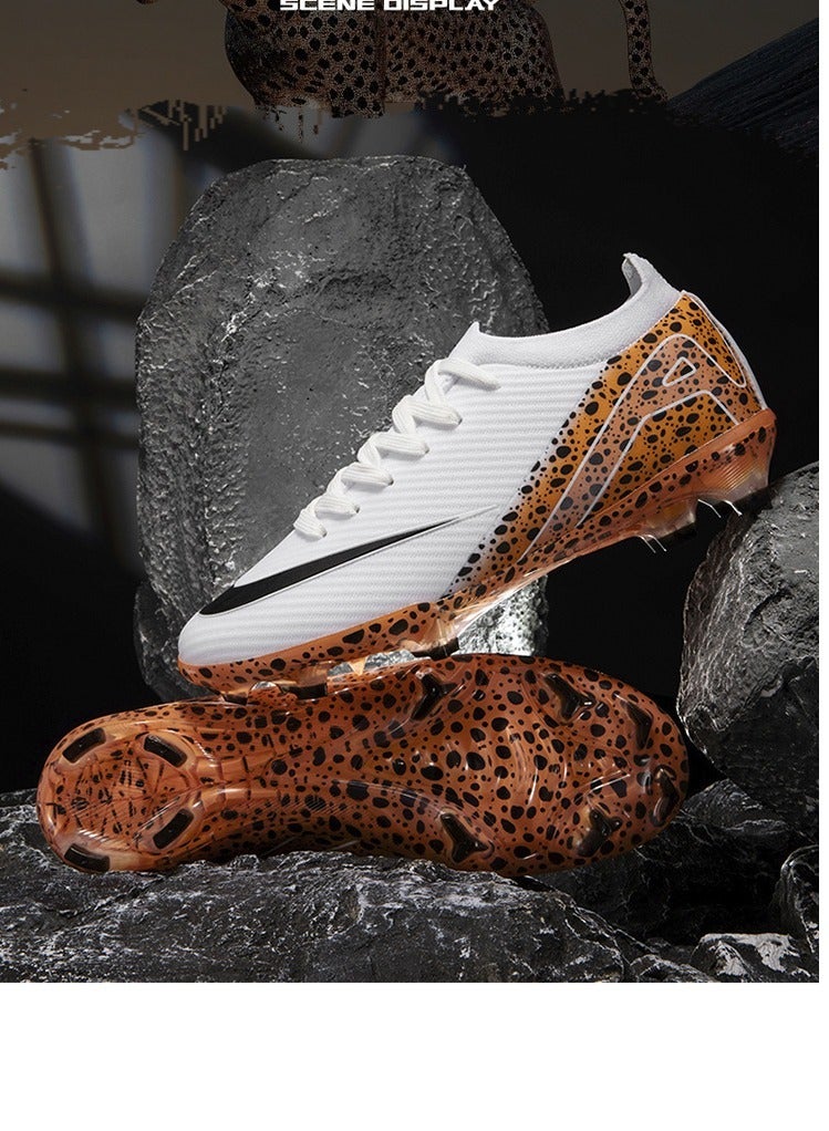 SKT Shiketro Low-top Football Shoes For Men And Women With Long Spikes, Long Spikes, Non-Slip Adult Grass Professional Training Shoes, Outdoor Breathable Sports Shoes, Track And Field Running Mesh Shoes  - Image 3