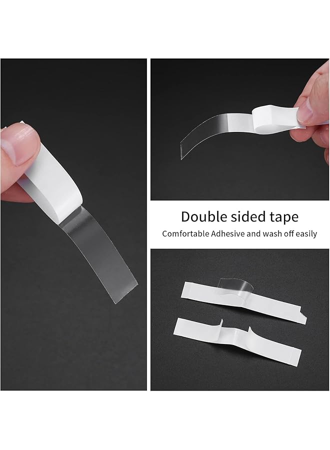 erorex 100 Pcs Double Sided Body Tape Self Adhesive Fashion Tape For Clothes And Body Clear Clothing Tape For Dress Secret Bra Tape Body Lingerie - Image 3
