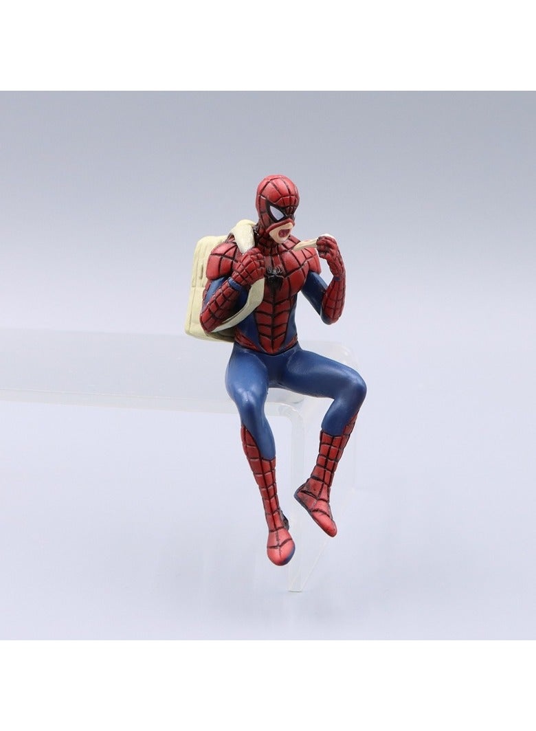 عام مجموعة من أربع قطع عبارة عن تماثيل وزخارف للبطل العنكبوتي. هذه التماثيل يمكن استخدامها كزخارف للسيارات أو على قمم الطاولات أو كزخارف للكعك. - Image 3