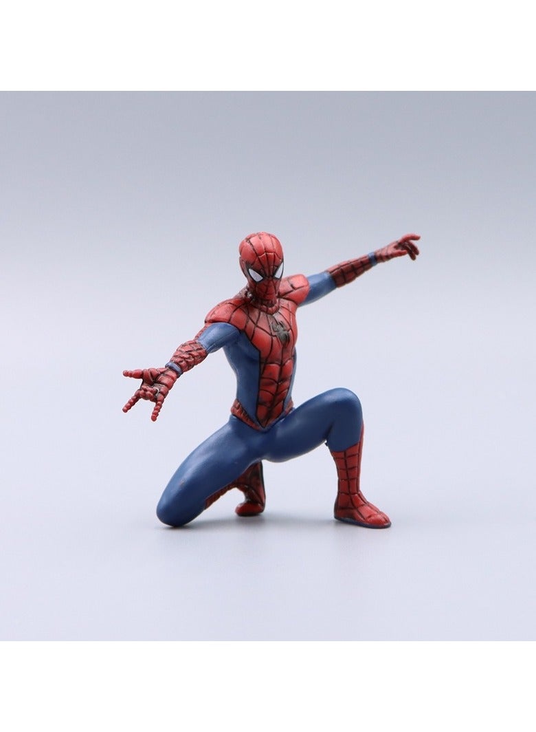 عام مجموعة من أربع قطع عبارة عن تماثيل وزخارف للبطل العنكبوتي. هذه التماثيل يمكن استخدامها كزخارف للسيارات أو على قمم الطاولات أو كزخارف للكعك. - Image 2