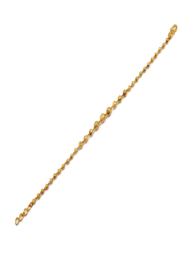 JHB Bracelet Bangle Style Beautiful Latest Trend Gold Plated Bead Hand Bracelets for Women and Girls - Image 5