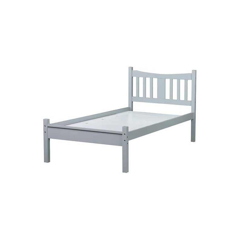 DANUBE HOME Derby Solo V2 90x200 Solid Wood Single Bed | Modern Design Wooden Young Bed Frame Furniture | Comfortable Bed (Mattress Not Included) - Grey - Image 2