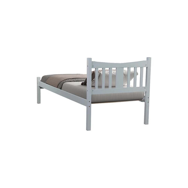 DANUBE HOME Derby Solo V2 90x200 Solid Wood Single Bed | Modern Design Wooden Young Bed Frame Furniture | Comfortable Bed (Mattress Not Included) - Grey - Image 3