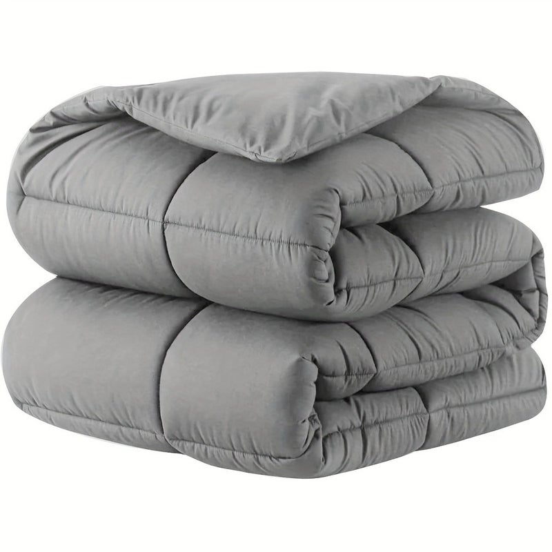 1pc Comforter Duvet Insert - Quilted Comforters, All Season Duvet, Polyester Filling, Bedding Comforter With Corner Tabs - Image 1